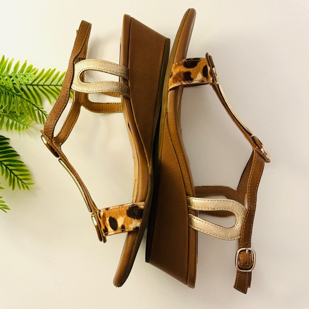 ALEX MARIE Wedge Brown Sandal Sz 7.5 - Picture 6 of 12